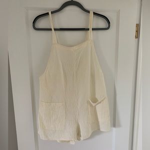 Cream Romper Cover Up